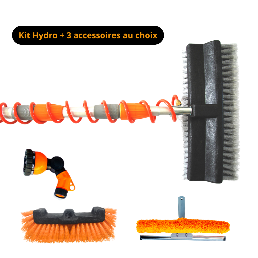 Hydro-Kit für Teleskopstange + 3 Zubehörteile